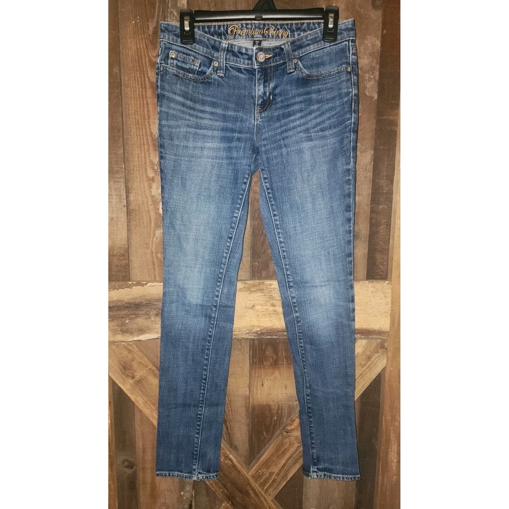 Women's GAP Premium Skinny Jeans Size 2/26-Regular Denim Stretch  College